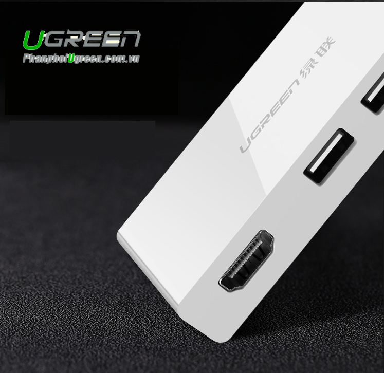 Cáp USB Type C to HDMI, tích hợp 3 cổng USB 3.0 Ugreen 40374