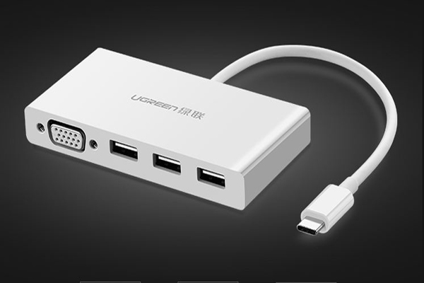 Cáp chuyển USB Type C to VGA, Hub USB 3.0 Ugreen 40375