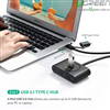 Bộ chia USB 3.0 4 cổng + USB Type C Ugreen 40850 chính hãng