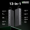 Bộ chuyển đổi Ugreen 15978 Pro 13 in 1 USB Type-C sang HDMI, USB-C, USB 3.0, LAN, SD, 3.5mm, PD 100W