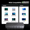 Bộ chuyển đổi Ugreen 15978 Pro 13 in 1 USB Type-C sang HDMI, USB-C, USB 3.0, LAN, SD, 3.5mm, PD 100W