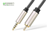 Cáp Audio 3.5mm to RCA Coaxial 3M Ugreen 20734 Cao Cấp