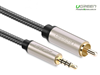 Cáp Audio 3.5mm to RCA Coaxial 3M Ugreen 20734 Cao Cấp