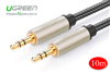 Cáp AUX 3.5mm 10M Mạ Vàng Ugreen 10608 Cao Cấp