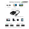 Cáp chuyển đổi HDMI sang VGA dài 20cm 1080p@60hz Ugreen 90813 CM611 chính hãng