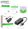 Cáp chuyển USB to Lan 2.0 tốc độ 10/100 Mbps chính hãng Ugreen 20254