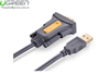 Cáp Chuyển USB To RS232 (DB9) Dài 3m Ugreen 20223