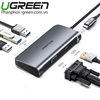 Cáp chuyển USB Type C to HDMI, VGA, USB 3.0 Ugreen 50319 hỗ trợ sạc USB C