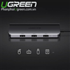 Cáp chuyển USB Type C to HDMI, VGA, USB 3.0 Ugreen 50319 hỗ trợ sạc USB C