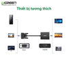 Cáp chuyển VGA to HDMI tích hợp Audio Ugreen 60814 hỗ trợ Full HD