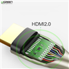 Cáp HDMI 2.0 4K Dài 1M Carbon Ugreen 50106 Mạ Vàng Cao Cấp (60Hz)