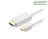 Cáp Mini Displayport (Thunderbolt) to HDMI 3M Ugreen 10453 (Màu Trắng) 4K