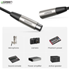 Cáp nối dài mic XLR 3pin dài 2m Ugreen 20500 chính hãng