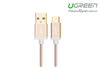 Cáp USB-C, Cáp USB Type-C to USB 2.0 0.5M UGREEN 20859 Gold Rose Cao cấp