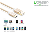 Cáp USB-C, Cáp USB Type-C to USB 2.0 0.5M UGREEN 20859 Gold Rose Cao cấp