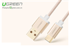Cáp USB-C, Cáp USB Type-C to USB 2.0 2M UGREEN 20862 Gold Rose Cao cấp