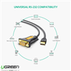 Cáp USB to Com RS232 DB9 chính hãng Ugreen 20210 dài 1m