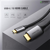 Cáp USB Type C to HDMI dài 2m Ugreen 50571 hỗ trợ 4K@60Hz