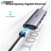 Cáp USB Type C to LAN 100/1000Mbps và Hub USB 3.0 Ugreen 60718