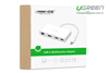 Cáp USB Type C To VGA, Lan 10/100Mbps, Hub USB 3.0 Ugreen 40378