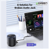 Card sound USB 2.0 to 3.5mm TRRS Mic & Loa Ugreen 80864 chính hãng (Vỏ nhôm)
