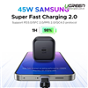 Củ sạc nhanh GaN 45W Type-C Hỗ trợ QC4+, PD3.0 Ugreen 65050B chính hãng