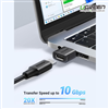 Đầu chuyển đổi USB-A sang USB-C chuẩn 3.1 tốc độ 10Gbps hỗ trợ sạc 3A Ugreen 45275 chính hãng
