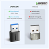 Đầu chuyển đổi USB-A sang USB-C chuẩn 3.1 tốc độ 10Gbps hỗ trợ sạc 3A Ugreen 45275 chính hãng