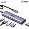 Hub USB Type-C 5 trong 1 ra HDMI 4K@60Hz, USB-A x3, Sạc PD 100W Ugreen 15597 chính hãng