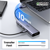 Hub USB Type-C 6 in 1 HDMI 4K@60hz,USB-A 10Gbps,USB-C 5Gbps,PD 100w Ugreen 35999 chính hãngY