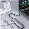 Hub USB Type C 6 in 1 to HDMI, USB 3.0, đọc thẻ SD/TF, PD USB C Ugreen 70411