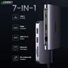 Hub USB Type C 7 in 1 to HDMI, USB 3.0, Lan, đọc thẻ SD/TF, PD USB C Ugreen 50852