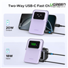 Pin sạc dự phòng không dây từ tính 5000mAh Ugreen UNO 35606 sạc nhanh PD 20W Màn LED Robot chính hãn