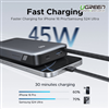 Sạc dự phòng PD 45W Nexode 20000mAh 3 cổng có cáp USB-C liền Ugreen 55988B chính hãng