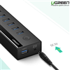 Ugreen 40522 - Bộ chia USB 3.0 ra 7 cổng hỗ trợ nguồn phụ 5V/2A cao cấp