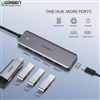 Ugreen 50985 - Bộ chia USB 3.0 ra 4 cổng hỗ trợ nguồn phụ Micro USB