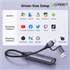 USB Capture HDMI, live streaming 1080P@60Hz HDMI to USB 2.0, Type-C Ugreen 25854 CM716 chính hãng