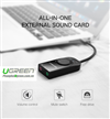 USB Sound 3.5mm Loa & Mic Có Volume control UGREEN 40964