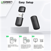 USB thu Wifi băng tần kép 5G & 2.4G chính hãng Ugreen 20204