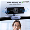 Webcam HD 1080p@30Hz cho PC, lấy nét cố định Ugreen 15728 CM678 chính hãng
