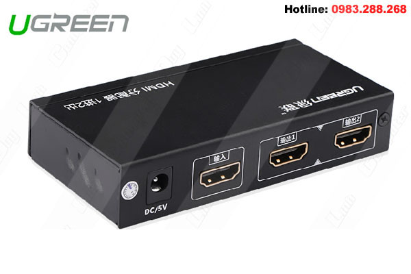 Bộ chia HDMI 1 ra 2 cao cấp chính hãng Ugreen 40201