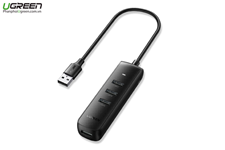 Bộ chia USB 3.0 ra 4 cổng Ugreen 10915 hỗ trợ nguồn USB C