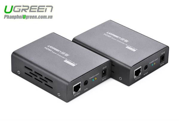 Bộ kéo dài cáp HDMI 60m qua cáp mạng Cat5e/6 chính hãng Ugreen 40210