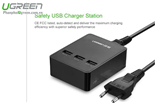 Bộ Sạc Điện 3 Cổng USB 3.0 Cao Cấp Ugreen 20385