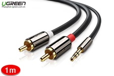 Cáp Audio 3.5mm to 2 RCA 1M Ugreen 10749 Cao Cấp