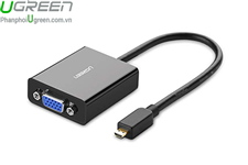 Cáp chuyển đổi Micro HDMI to VGA chính hãng Ugreen 40268