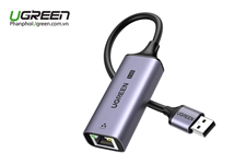 Cáp chuyển đổi USB-A 3.0 sang RJ45 2.5Gbps Ugreen 25051 chính hãng