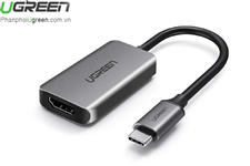 Cáp chuyển đổi USB Type C sang HDMI Ugreen 50314 chính hãng hỗ trợ 4K
