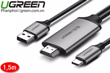 Cáp chuyển USB Type C to HDMI Ugreen 50544 dài 1,5m hỗ trợ 4K2K@60Hz