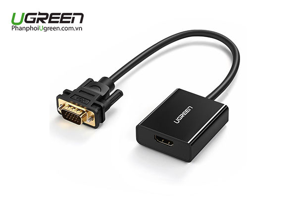Cáp Chuyển VGA sang HDMI+Audio Ugreen 50945 chính hãng
